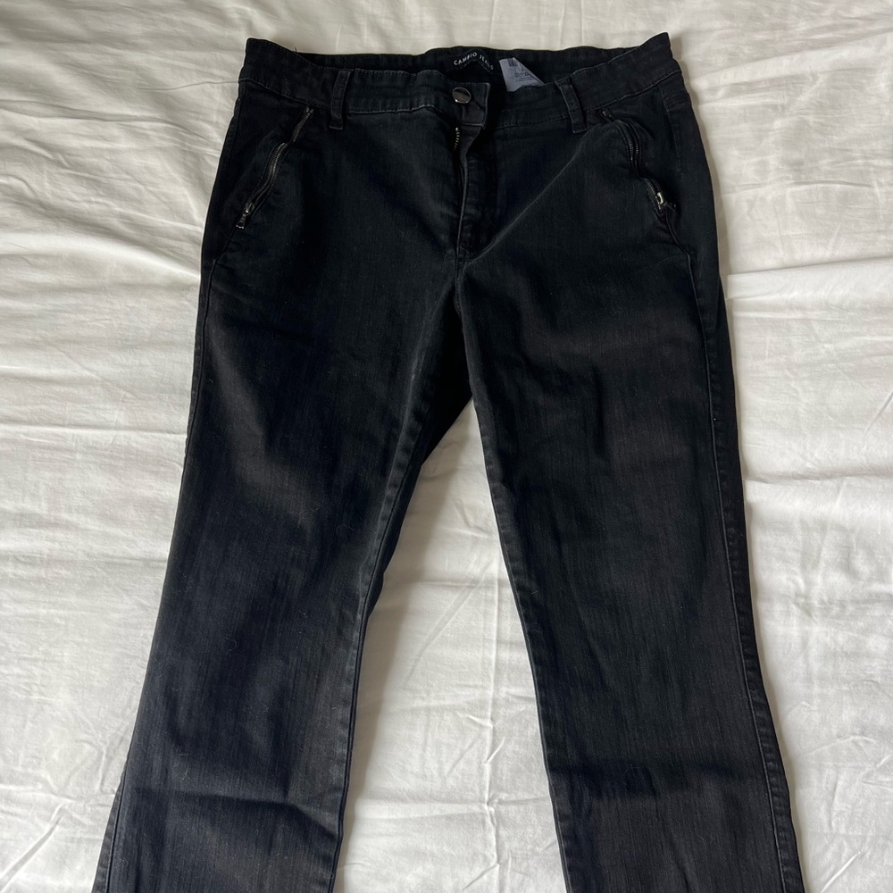 Black Straight Leg Jeans Classic Style